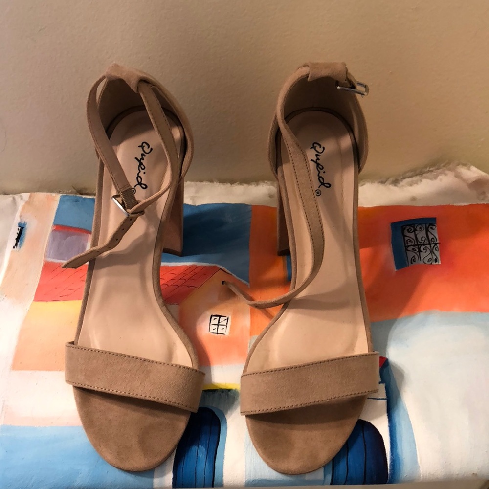 Suede heels